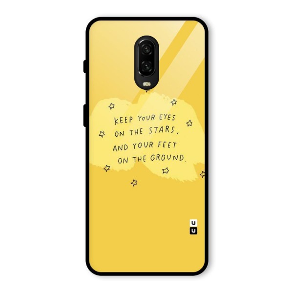 Eyes On Stars Glass Back Case for OnePlus 6T