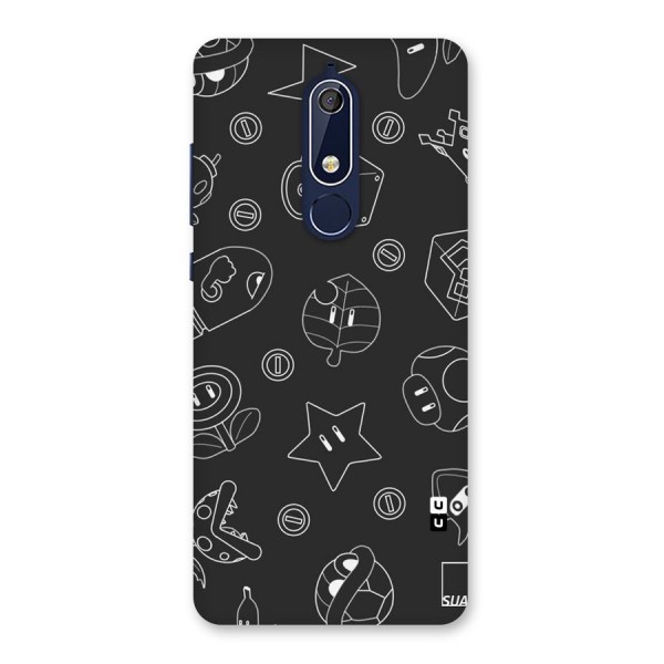 Face Mishchief Back Case for Nokia 5.1