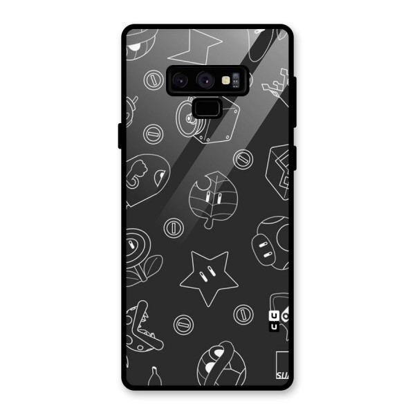 Face Mishchief Glass Back Case for Galaxy Note 9