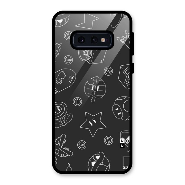 Face Mishchief Glass Back Case for Galaxy S10e