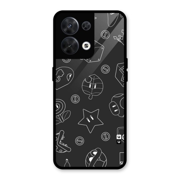 Face Mishchief Glass Back Case for Oppo Reno8 5G