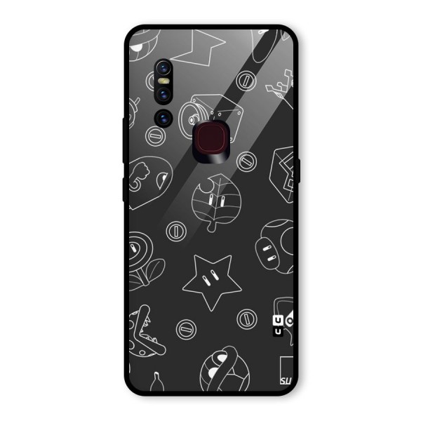 Face Mishchief Glass Back Case for Vivo V15