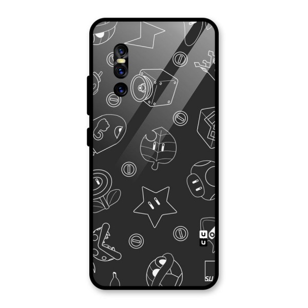 Face Mishchief Glass Back Case for Vivo V15 Pro