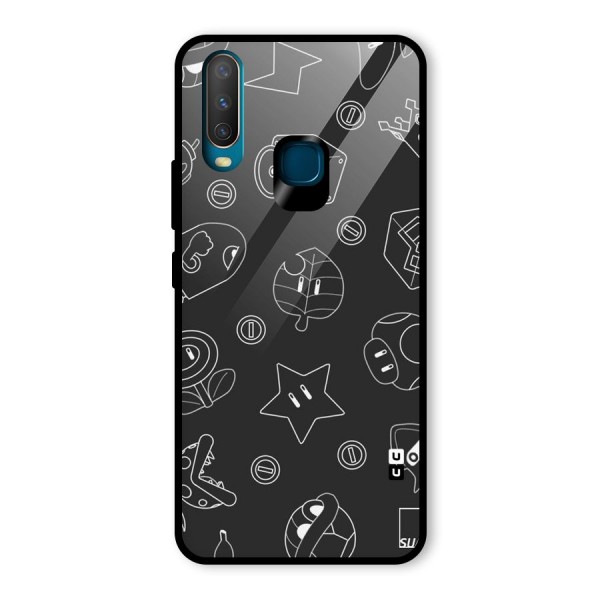 Face Mishchief Glass Back Case for Vivo Y12