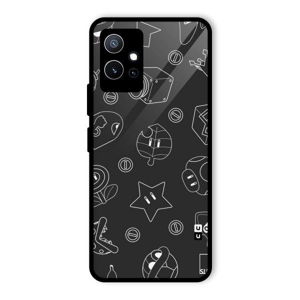 Face Mishchief Glass Back Case for Vivo iQOO Z6