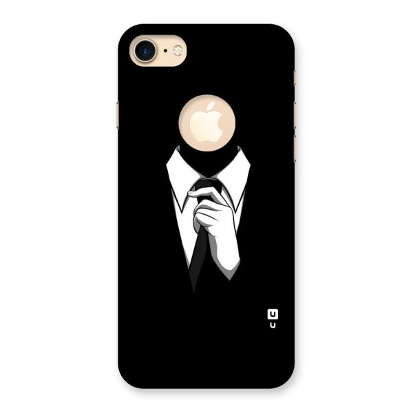 Faceless Gentleman Back Case for iPhone 8 Logo Cut