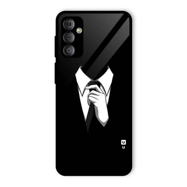 Faceless Gentleman Glass Back Case for Galaxy F23