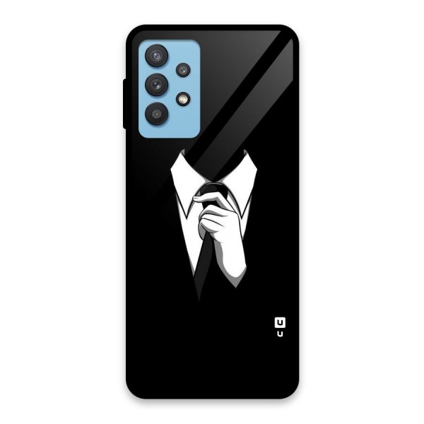 Faceless Gentleman Glass Back Case for Galaxy M32 5G