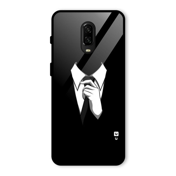 Faceless Gentleman Glass Back Case for OnePlus 6T