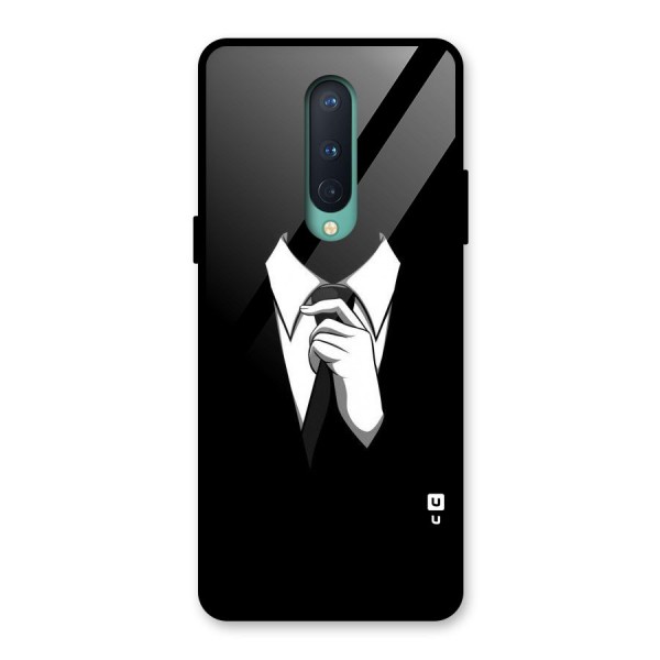 Faceless Gentleman Glass Back Case for OnePlus 8