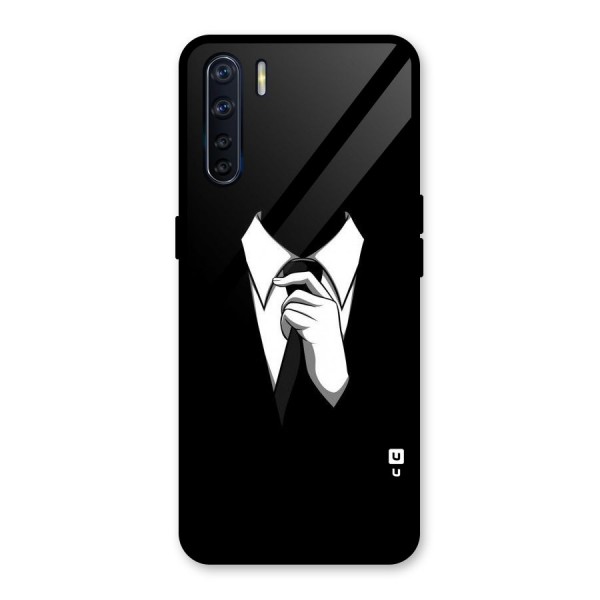 Faceless Gentleman Glass Back Case for Oppo F15