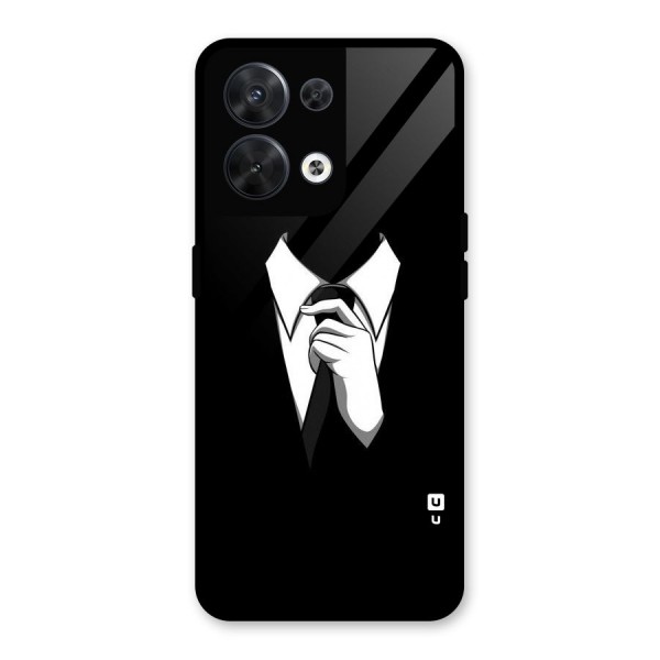 Faceless Gentleman Glass Back Case for Oppo Reno8 5G