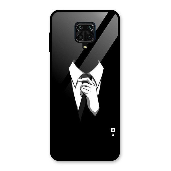 Faceless Gentleman Glass Back Case for Redmi Note 9 Pro Max