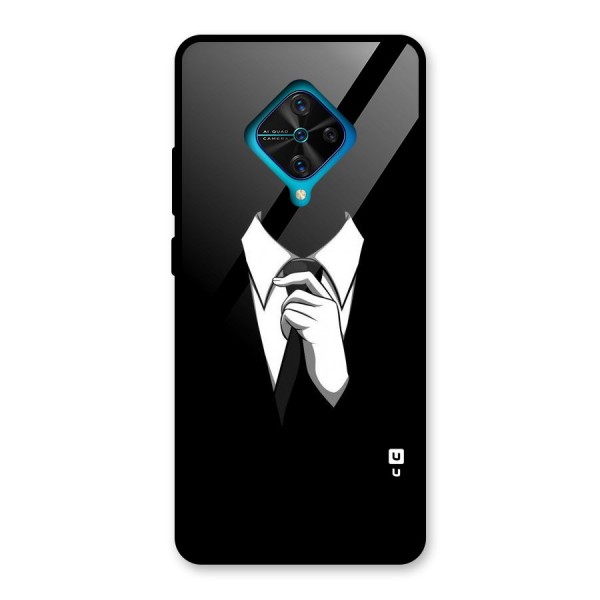 Faceless Gentleman Glass Back Case for Vivo S1 Pro