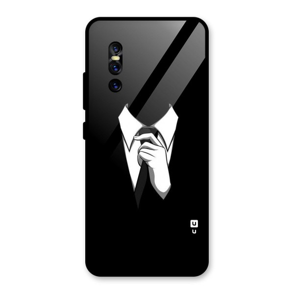 Faceless Gentleman Glass Back Case for Vivo V15 Pro