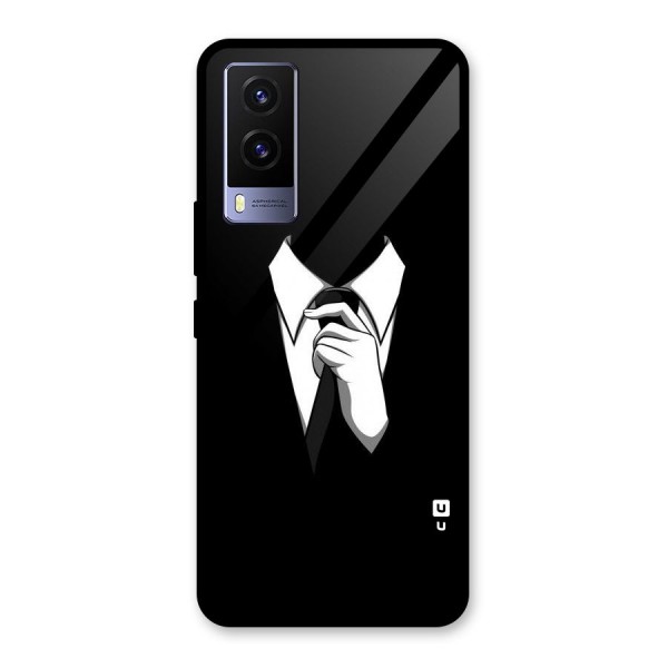 Faceless Gentleman Glass Back Case for Vivo V21e 5G