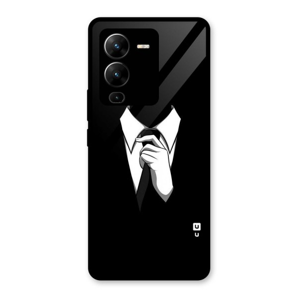 Faceless Gentleman Glass Back Case for Vivo V25 Pro