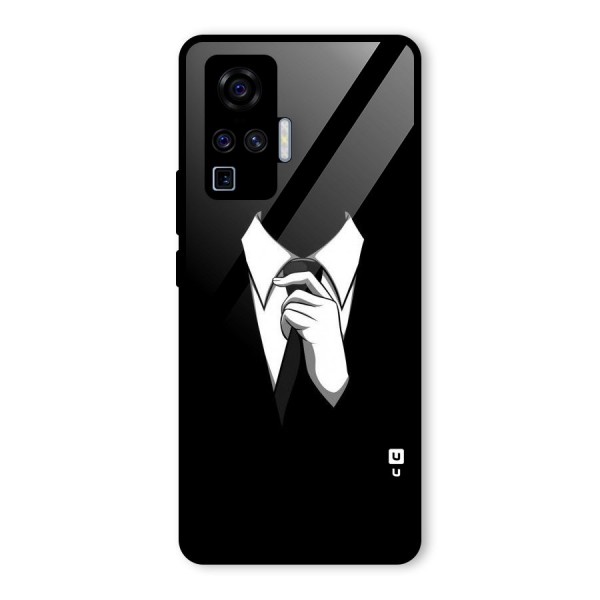 Faceless Gentleman Glass Back Case for Vivo X50 Pro