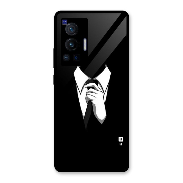 Faceless Gentleman Glass Back Case for Vivo X70 Pro