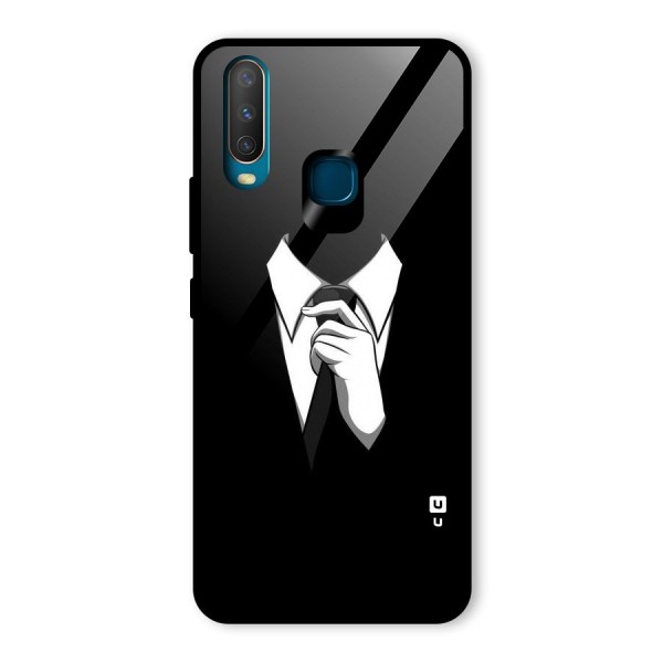 Faceless Gentleman Glass Back Case for Vivo Y12