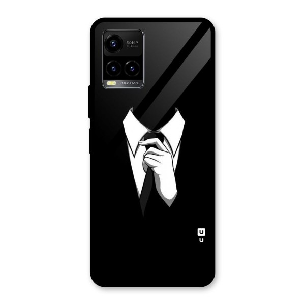 Faceless Gentleman Glass Back Case for Vivo Y21A