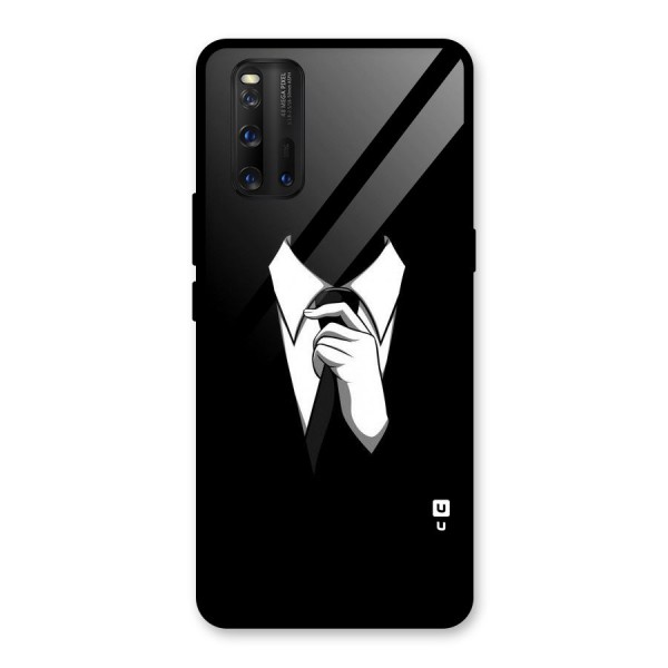 Faceless Gentleman Glass Back Case for Vivo iQOO 3