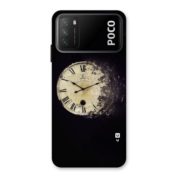 Fading Clock Back Case for Poco M3