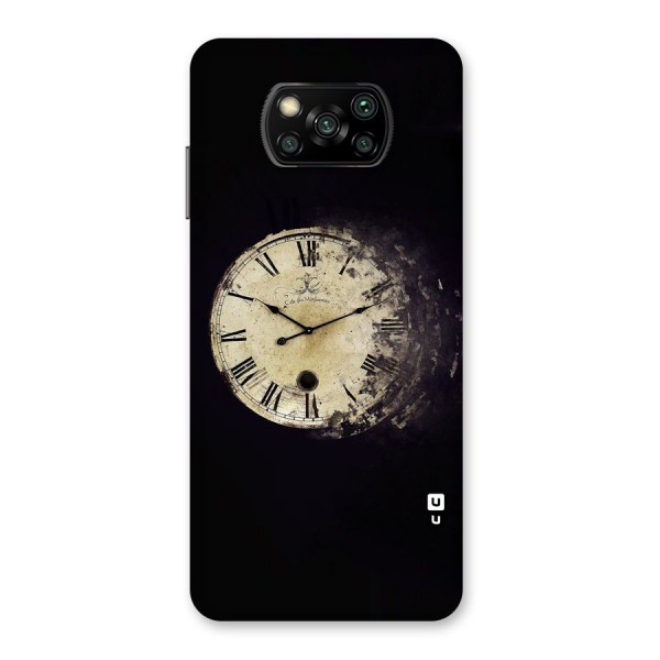 Fading Clock Back Case for Poco X3