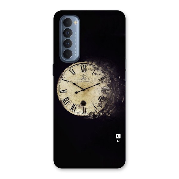 Fading Clock Back Case for Reno4 Pro