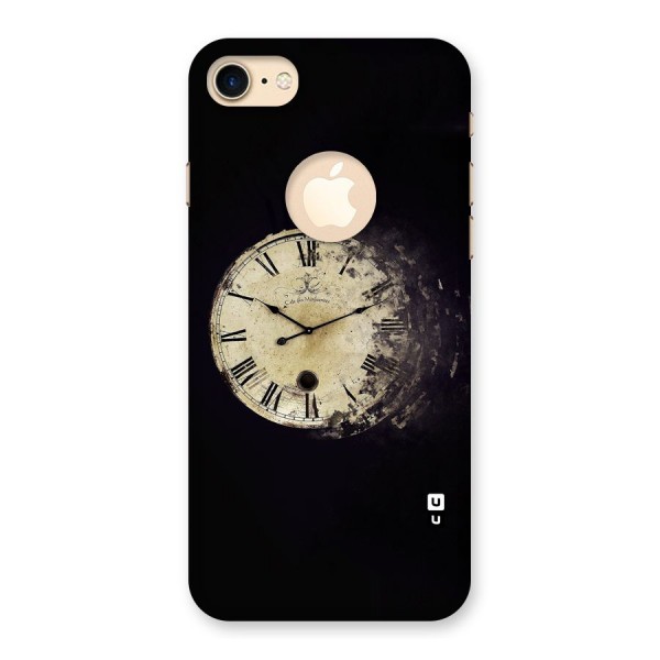 Fading Clock Back Case for iPhone 8 Logo Cut