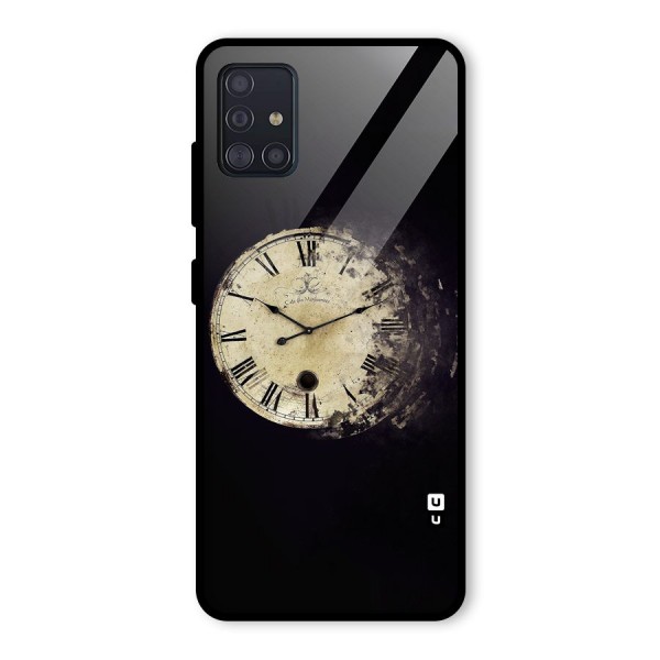 Fading Clock Glass Back Case for Galaxy A51