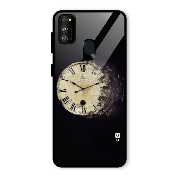 Fading Clock Glass Back Case for Galaxy M21