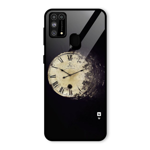 Fading Clock Glass Back Case for Galaxy M31