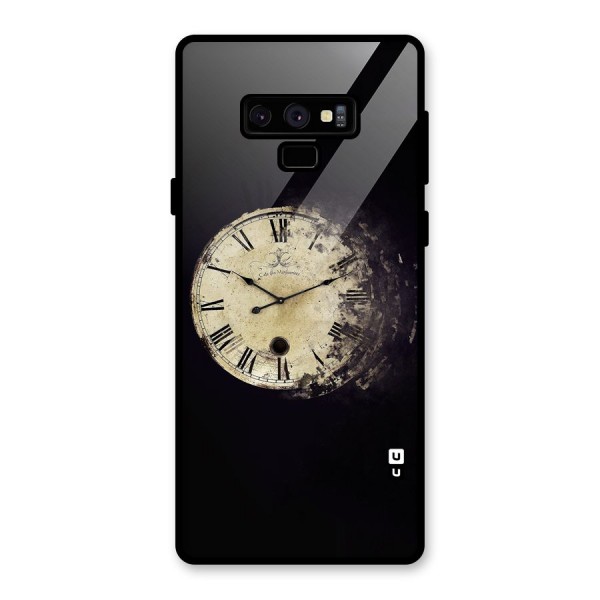 Fading Clock Glass Back Case for Galaxy Note 9