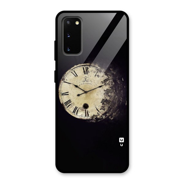 Fading Clock Glass Back Case for Galaxy S20