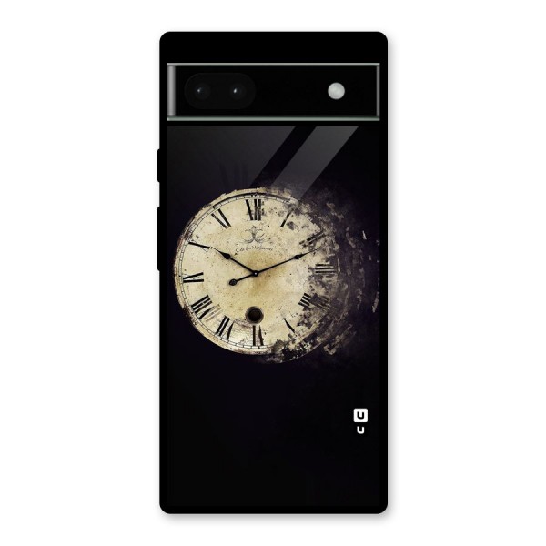 Fading Clock Glass Back Case for Google Pixel 6a