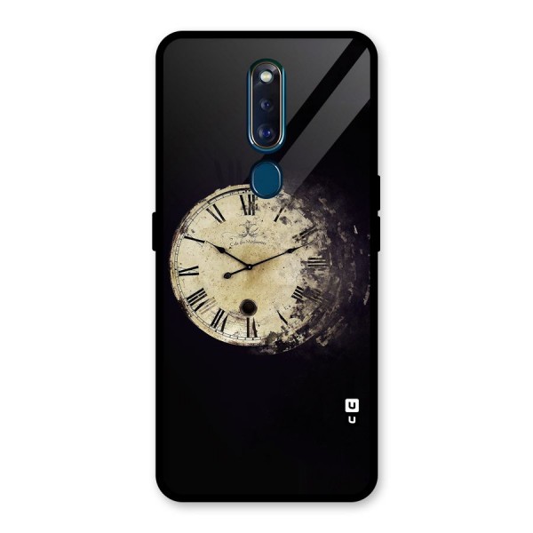 Fading Clock Glass Back Case for Oppo F11 Pro