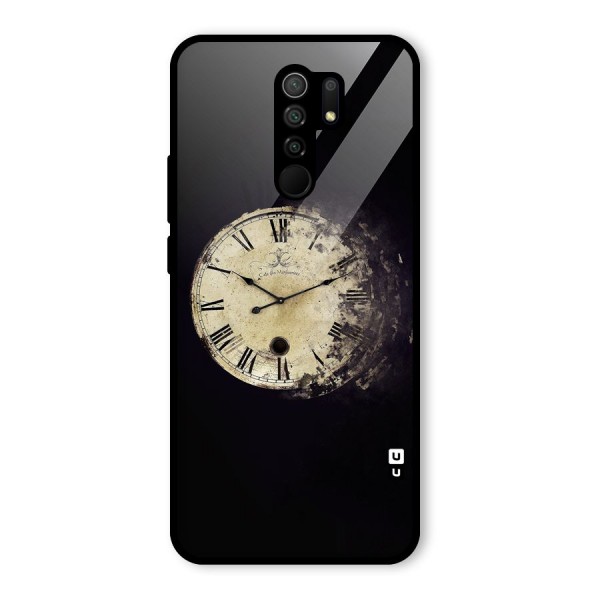 Fading Clock Glass Back Case for Redmi 9 Prime