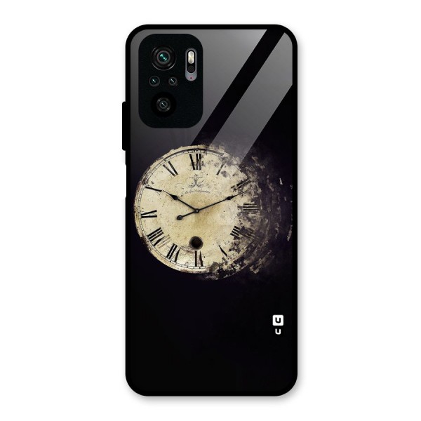 Fading Clock Glass Back Case for Redmi Note 10