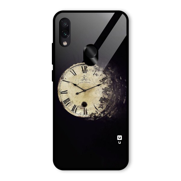 Fading Clock Glass Back Case for Redmi Note 7