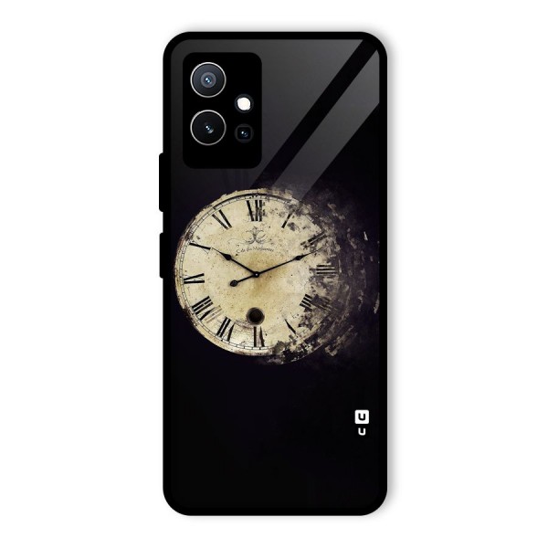 Fading Clock Glass Back Case for Vivo T1 5G