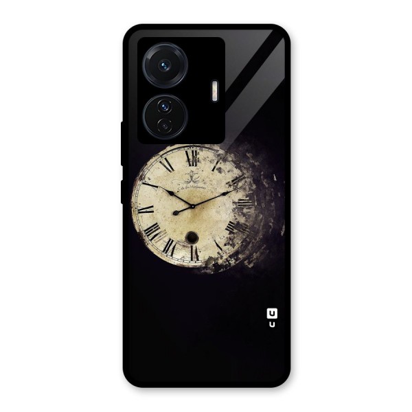 Fading Clock Glass Back Case for Vivo T1 Pro