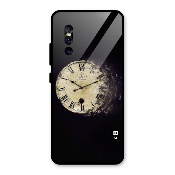 Fading Clock Glass Back Case for Vivo V15 Pro