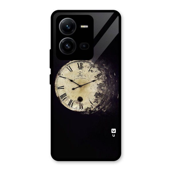 Fading Clock Glass Back Case for Vivo V25