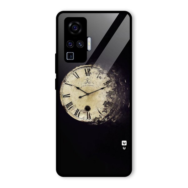 Fading Clock Glass Back Case for Vivo X50 Pro