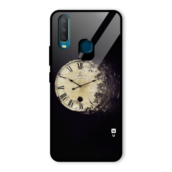 Fading Clock Glass Back Case for Vivo Y12