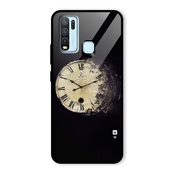 Fading Clock Glass Back Case for Vivo Y30