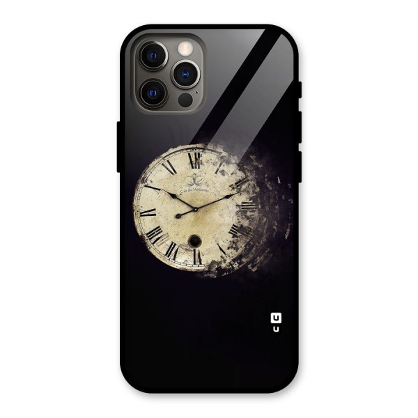 Fading Clock Glass Back Case for iPhone 12 Pro