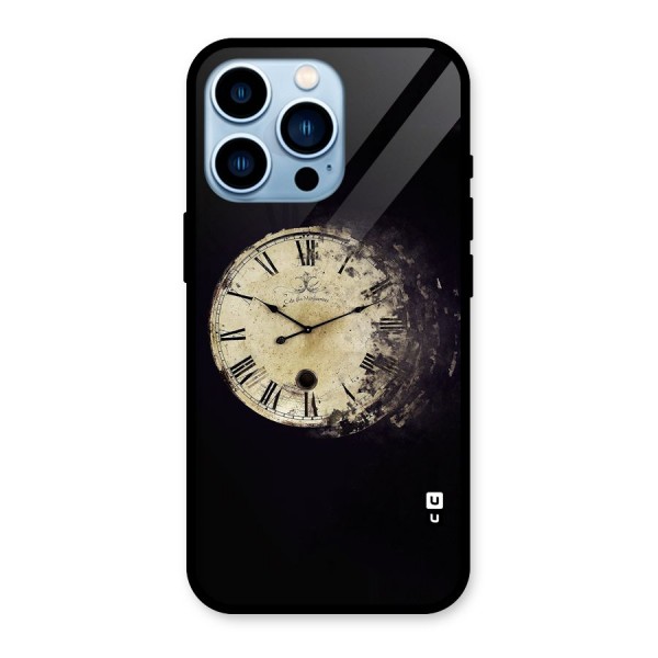 Fading Clock Glass Back Case for iPhone 13 Pro