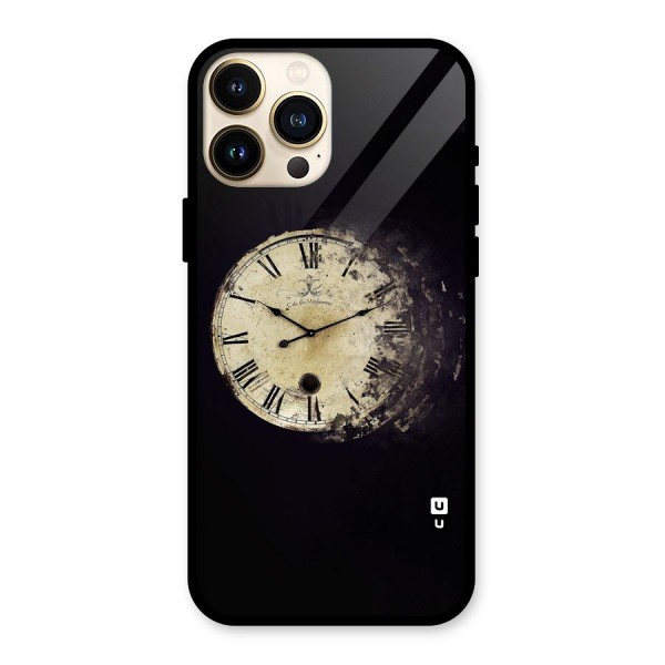 Fading Clock Glass Back Case for iPhone 13 Pro Max